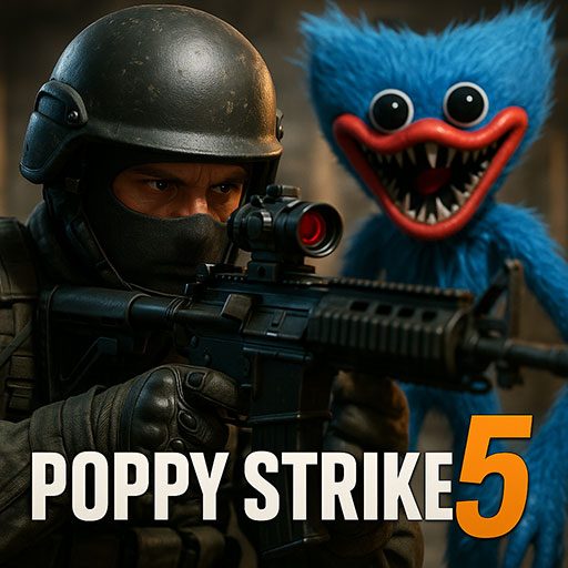 Poppy Strike 5 – Horror FPS Shooter with Huggy Wuggy